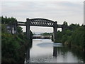 Railway bridge and Latchford locks