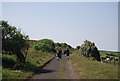 Walkers on the old railway line