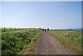 Walkers on the old railway line