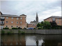 NT2676 : Riverside development, the Water of Leith by Christine Johnstone