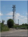 Entrance to communication mast complex in Colehouse Lane