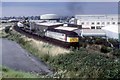 Container train approaching East Suffolk Junction