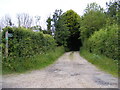 TM3771 : Bridleway to Packway Farm & Peasenhall Road by Geographer