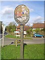 TM3458 : Little Glemham Village sign by Adrian S Pye