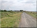 View back along Lon Golff in the direction of the Club House