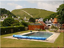 SY8279 : West Lulworth: a swimming pool with a view by Chris Downer