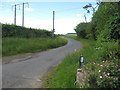 Unclassified road heading away from Hassington