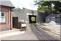 Main road overbridge from Tywyn Station