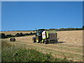 Hay baling above Swanpool