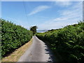 Vention Lane with a glimpse of Woolacombe in the distance