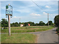 Village sign at Cookley Corner