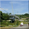 Cwm footbridge from the SW