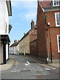 TM2863 : Castle Street meets Church Street, Framlingham by Evelyn Simak