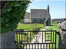 SM9828 : Gate and path to St Peter's Church by Robin Drayton