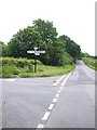 Road junction, Chalbury Common