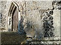 TF8626 : Bench Mark at Helhoughton church, Norfolk by Adrian S Pye
