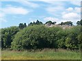 View across the Rhyd-hir floodplain towards the Garreg-fach outcrop