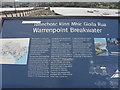 Information board at the Warrenpoint Breakwater