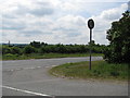 Minor road joins the B4058 on the outskirts of Cromhall