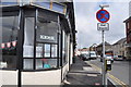 Old fashioned kiosk shop front on corner of Alexandra Road