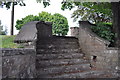 Stone steps at junction of Mercian Way and King Alfreds Road