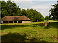 Estate barn on the edge of Cottage Wood, Weston Park