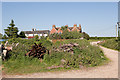 Houses on the B3347 at Kingston