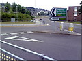 Road junction and signs