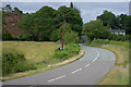 The B4518 heading away from Llanidloes