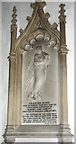 TF7636 : St Mary's church in Docking - C19 memorial by Evelyn Simak
