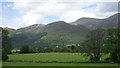 Grazing lands near Great Crosthwaite in Cumbria