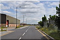 Looking down road on former RAF Finningley