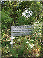 Boons Heath location sign by The Shrublands