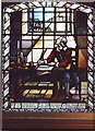 Stained glass window of John Bunyan, Bunyan Meeting, Bedford