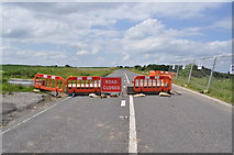 TA0684 : Road permanently closed due to subsidence of Tenant's Cliff by Nick Mutton 01329 000000