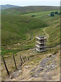 SK0069 : Danebower Colliery Chimney by Peter Barr