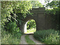 Railway bridge over a farm track