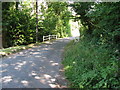 View east along Fowly Lane near Huggett