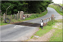 SD5358 : Cattle grid near Hare Appletree by Tom Richardson