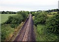 ST9227 : Waterloo to Exeter Railway nr West Hatch  by roger geach