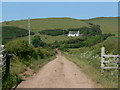 Track to hillside cottage