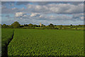 SW9942 : Gorran Churchtown: parish church over the fields by Christopher Hilton