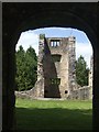 Courtyard at ruined Castle Archdale