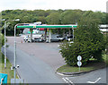 ST8979 : 2010 : Fuel station at Leigh Delamere Services by Maurice Pullin