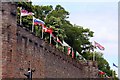 Flags on Cardiff Castle