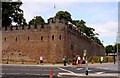 The corner of Cardiff Castle