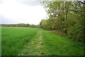 TQ3730 : Sussex Border Path along Plantation Wood by N Chadwick