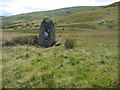 SH7171 : Standing stone in Bwlch y Ddeufaen by Jeremy Bolwell