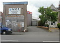 Newport : entrance to Carrington Motors premises, Caerleon Road