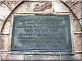 Plaque, Brough Coronation clocktower